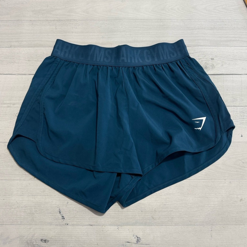 Gymshark training loose fit shorts teal Women's XS